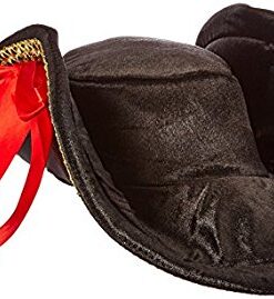 Leg Avenue Women's Swashbuckler Pirate Hat Black/Red 7 414C tfFE8L