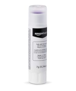 Amazon Basics Purple Washable School Glue Sticks, Dries Clear, 0.24-oz Stick,60-Pack Small 60-Pack 10 414FGNcYhcS