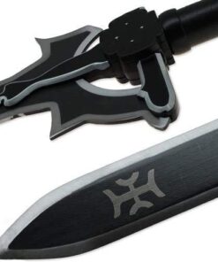 Sword Art Online SAO Medium Carbon Steel with Sheath-Kirito Elucidator, Asuna, Kirigaya (Kirito Elucidator Version 2) 23 414Jap2TrCL