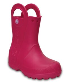 Crocs Unisex-Child Handle It Rain Boots Candy Pink 12 Little Kid 8 414UDcI8nbL
