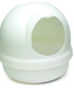 Petmate Booda Dome Cat Litter Box for Indoor Cats , Titanium, Made in USA One Size 31 414pOgeD2hL