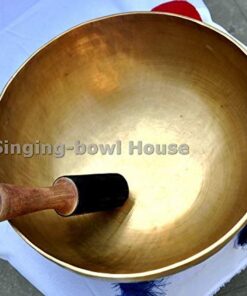 Alternative view of 10" Large Master Healing Hand hammered Tibetan Singing Bowl ~ Great for Meditation, Yoga, Sound Bath, Mindfulness, Relaxation ~ Cushion, Wooden Mallet & Drumstick Included