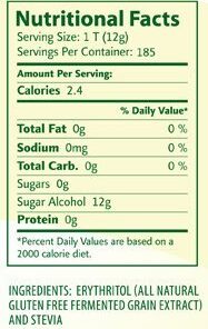 Steviva Blend - Erythritol, Stevia Blend NonGMO Low Carb Sweetener (5 lb bag) 5 Pound (Pack of 1) 5 414zjFx8T7L