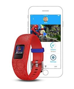 Garmin vivofit jr. 2, Kids Fitness/Activity Tracker, 1-Year Battery Life, Adjustable Band, Marvel Spider-Man, Red MARVEL Spider-Man - Red MARVEL Spider-Man - New 8 4154NVgAqGL