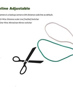 Reverse Backup Camera,170 Degree Wide View Angle Universal Car Front/Side/Rear View Camera,2 Installation Options,Removable Guildlines,Mirror Non-Mirror Image,12V only 27 4158TPpkmuL