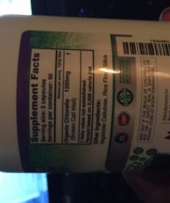 FRESH HEALTHCARE Premium Chlorella Supplement, 1200mg Pure Vegan Powder Capsules, 180 Chlorophyll and CFG Pills, Natural Detox Superfood, Naturally Contains B Vitamins and Minerals 29 415DvON zQL