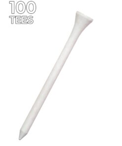 PRIDE GOLF TEE, 2-3/4 inch Deluxe Tee, 100 Count Bag White 12 415EGQ1wIHL
