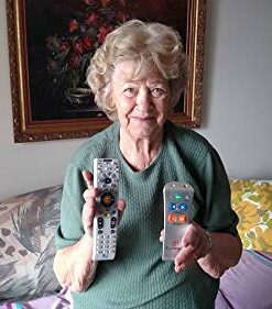 Flipper Big Button Universal TV Remote - Seniors, Elderly - Simple, Works TV & Cable - Favorite Channels - Learning - Supports IR Devices 27 415M2Wc2dlL