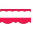 Creative Teaching Press Poppy Red Stylish Scallops Border, CTP 8567