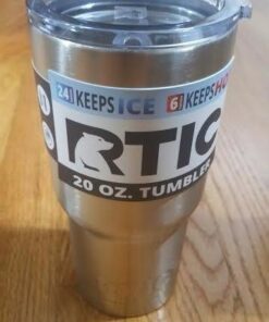 RTIC Double Wall Vacuum Insulated Tumbler, 20 oz, Stainless Steel 20 Ounce (Pack of 1) 31 415VJQjoBkL