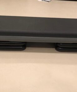 The Step Original Aerobic Platform, Health Club Size Steppers for Exercise with risers for adjustable Home Workout, stair stepper for exercise and home gym 4 Risers Grey 60 415YBFI8urL