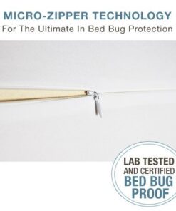 SafeRest Premium 9" Thick Box Spring Encasement - Waterproof - Breathable, Noiseless and Vinyl Free - Fits Up to 9" - Queen 9 inch depth 21 415exR0nXL