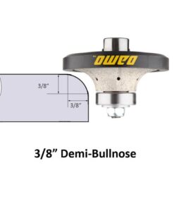 DAMO 3/8 inch Demi Bullnose Half Bullnose Roundover Coarse Diamond Hand Profiler Router Bit Profile Wheel with 5/8-11 Thread for Granite Concrete Marble Countertop Edge 11 415vyUa1 zL