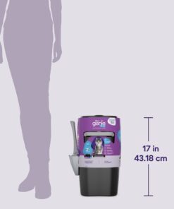 Litter Genie Plus Pail (Black) | Cat Litter Waste Disposal System for Odor Control | Includes 1 Square Refill Bag 41 415yrN3NXiL