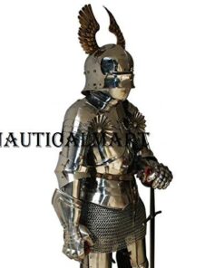 Nauticalmart Medieval Knight Wearable Full Suit of Armor with Chainmail 18 415ztCVXjTL 1