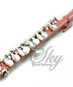 Sky(Paititi) Band Approved Velvet Pink Laquer with Silver KeysPiccolo Key of C with Hard Case, Cloth, Cleaning Rod, Joint Greasae and Screw Driver, Guarantee Top Quality Sound 5 4160H M06DL
