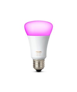 Alternative view of Philips Hue White and Color Ambiance A19 60W Equivalent Dimmable LED Smart Bulb (1 Bulb Compatible with Amazon Alexa Apple HomeKit and Google Assistant)