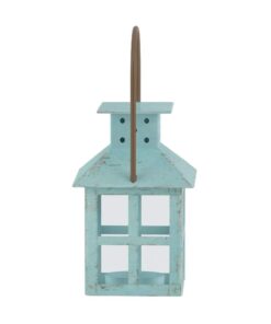 Kate Aspen, Distressed Metal Vintage Decorative Mini Lantern, Centerpiece, Party Favor, 2.5 x 2.5 x 6.5, Blue Small 39 416CPiVdUBL