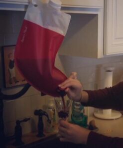 Santa's Stocking Flask for Party: 2.25 liter Flasks make Funny Yankee Swap Gifts, White Elephant Gifts, Funny Gag Gifts, SantaCon Accessories and Holiday Party Decorations 22 416MaujVXoL