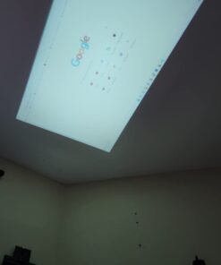 Meer Mini Projector,Portable Movie Projector,Smart Home Projector,Neat Projector for iOS,Android,Windows,PS5,Laptop,TV-Stick,Compatible with HDMI,USB,Audio,TF Card,AV and Remote Control YG300 56 416NY0juY2L