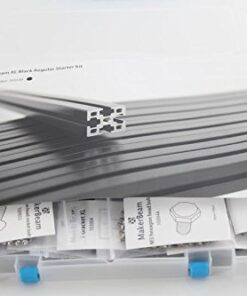 MakerBeam XL (15mmx15mm) Regular Starter Kit Black Anodized Including Beams, Brackets, Nuts and Bolts 9 416o9dzg4L