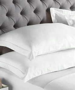 Cotton Metrics Heavy Quality Standard Pillow Shams Set of 2 White 600TC 100% Organic Cotton White Pillow Shams Standard Size 20X26 Decorative Pillow Cover with 2 Inch Flang Standard 20" x 26"+ 2" 14 416qLAQynaL