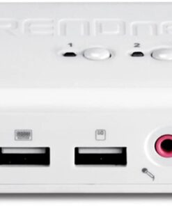 TRENDnet 4-Port USB KVM Switch and Cable Kit With Audio, Manage 4 Computers, USB Switch, Windows, Linux, Auto-Scan, Plug And Play, Hot Pluggable, 2048 x 1536 VGA Resolution, White, TK-409K 4 Port Audio w/ Cables 18 416zOgIm2vL