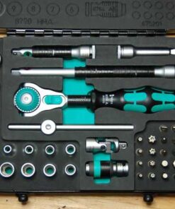Wera 8100 SA 2 Zyklop 1/4" Metric Ratchet Set, 42-Pieces 108 417 GIX6iFL