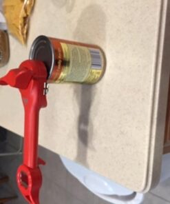 Kuhn Rikon Auto Safety Master Opener for Cans, Bottles and Jars, 9 x 2.75 inches, Red 40 417LStd7aBL