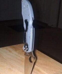 Spyderco Delica 4 Lightweight 7.15" Signature Folding Knife with 2.90" Flat-Ground Steel Blade and High-Strength FRN Handle - PlainEdge Grind Delica 4 Lightweight Flat Ground Grey 36 417PzAbfFJL