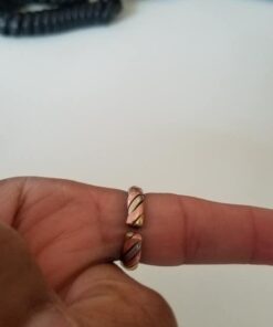 Handmade Twisted Three Metal Medicine/Healing Ring. 17 417XTiGNSL