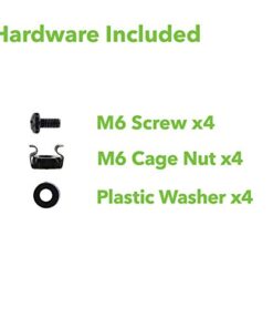 NavePoint Cantilever Server Shelf Vented Shelves Rack Mount 19 Inch 1U Black 10 Inches (250mm) deep 15 417hnPj1FTL