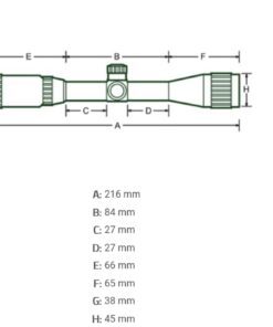 Alternative view of UTG 3-9X32 1" BugBuster Scope, AO, RGB Mil-dot, QD Rings , Black