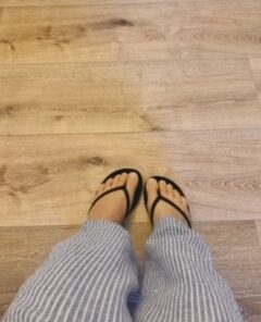 Reef Women's Bliss Nights Flip-Flop 7 Black 23 418 Vg VBRL