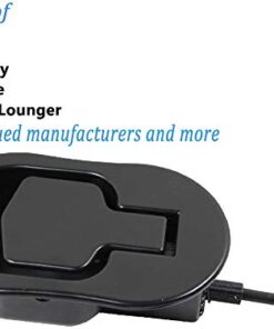 FOLAI Recliner Replacement Parts - Universal Black Metal Pull Recliner Handle with Cable - fits Recliner Couch Style Pull Chair Release Handle for Sofa 1PCS 29 4183Y3 92pL