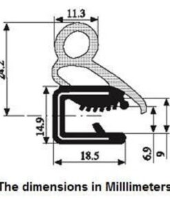 Door Rubber Seal Large Bulb, Large Grip Range | 61/64" Bulb Height x 0.236-0.315 Grip Range x 47/64" U heigh (10 Feet) 10 Feet 8 418IUZfhTL