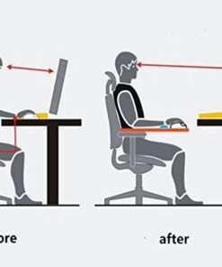 SKYZONAL Home Office Computer Arm Rest Chair Armrest Mouse Pad Mat Wrist Support Black (Please Measure Chair arm Rest Size and Confirm Our Straps Size Before Ordering) 21 418J36XRqOL