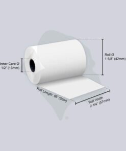 (50) Gorilla Supply 2 1/4 x 85 Thermal Paper Receipt Rolls Clover Mini Verifone VX510 VX570 FD50 T4220, 2.25 x 85 ft, POS/Cash Register Paper, BPA Free, 50 Rolls 2 1/4" X 85' 16 418KkVG9hwL