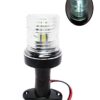 Pactrade Marine 12V Marine Boat Yacht Pontoon Navigation Anchor Light 360 Degrees All Around Nature White LED Splashproof Black Housing USCG Certified Approved (Fixed Base (H=5.5")) Fixed Base (H=5.5") 8 418ZklU6j0L