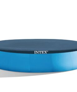 Intex 26175EH Easy Set 18 Feet by 48 Inch Round Inflatable Outdoor Backyard Above Ground Swimming Pool Set with Cover, Ladder, and Filter, Blue 18FT x 48IN 38 418a3oxZETL 1