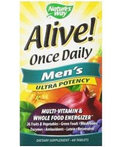 Nature's Way Alive! Men's Daily Ultra Potency Complete Multivitamin, High Potency B-Vitamins, Supports Energy Metabolism*, 60 Tablets 38 418jDUBo2QL