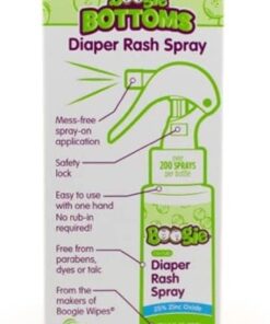 Alternative view of Diaper Rash Cream Spray by Boogie Bottoms, Travel Friendly No-Rub Touch Free Application for Sensitive Skin, from The Maker of Boogie Wipes, Over 200 Sprays per Bottle, 1.7 oz