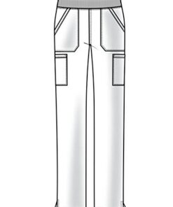 Workwear Professionals Scrubs for Women Pull-On Cargo Pant, Soft Stretch WW170 Large Petite Black 12 418xIRhulSL