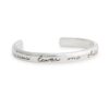 Mud Pie Stamped Jesus Loves Me Cuff Bracelet, Silver 32 418zTdB0WTL