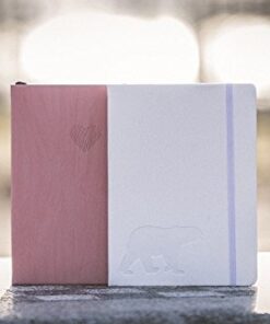 Red Co. 5” x 7” Embossed Heart Textured Faux Leather Journal, 240 Lined Pages, Pink Pink Lined 13 4192uONpDYL