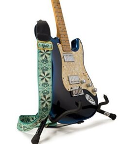TimbreGear extreme comfort acoustic guitar strap electric guitar strap free - two guitar strap locks guitar strap button!(Green) Green 5 4198KzbuA L