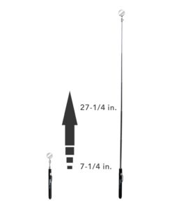 Ullman HTA-2T Pocket Telescopic Inspection Mirror with Cushion Grips, 7/8" Diameter, 5-5/16" to 27-1/8" Extended Handle Length 11 419B2cvkhL