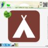 Camping Sign Tent Outdoor Nature Vinyl Car Bumper Window Sticker 4" x 4" Regular - 4" x 4" 13 419KlvKcMtL