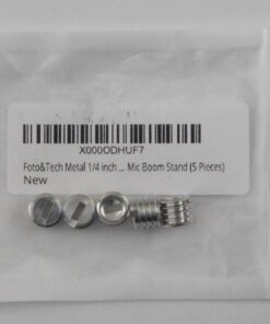 Foto&Tech Metal 1/4 inch to 3/8 inch Tripod Thread Adapter, Easy Mount Convert Screw Adapter for Tripod Monopod Ballhead, Reducer Bushing for Camera Video Equipment DSLR SLR Mic Boom Stand (5 Pieces) 5 Pieces 30 419VN1SpExL