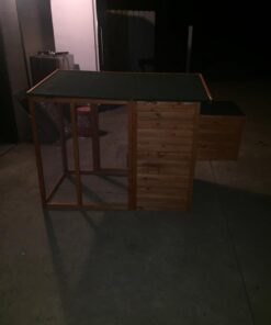 TRIXIE Pet Products Chicken Coop with Outdoor Run, 66.75 x 30.25 x 41.25 inches 66.8"L x 30.3"W x 41.3"H 66 419VydTYJEL